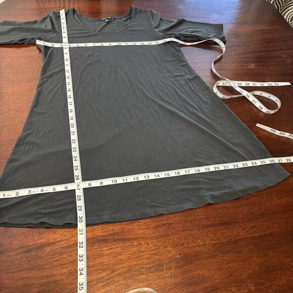 Eileen Fisher Minimalist Tunic Top Size M Rayon Stretch Staple Basic Lagenlook - Picture 7 of 9